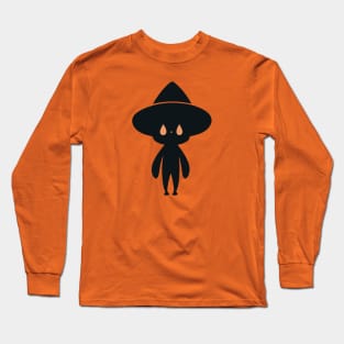 Cute Wizard || Halloween Mage || Minimalist Vector Art Long Sleeve T-Shirt